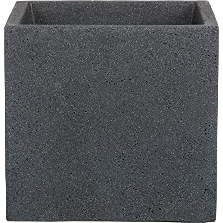 Scheurich C-Cube Pflanzgefäß Stony Black 40 cm, Höhe 33 cm – Bild 1