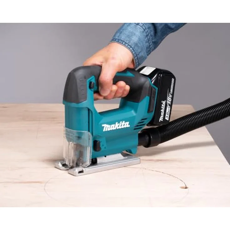 Makita 18V Akku-Pendelhubstichsäge DJV186Z, variable Hubzahl und Pendelhubstufen, ergonomischer Softgriff, neigbare Platte 0-45°, elektronische Bremse – Bild 2