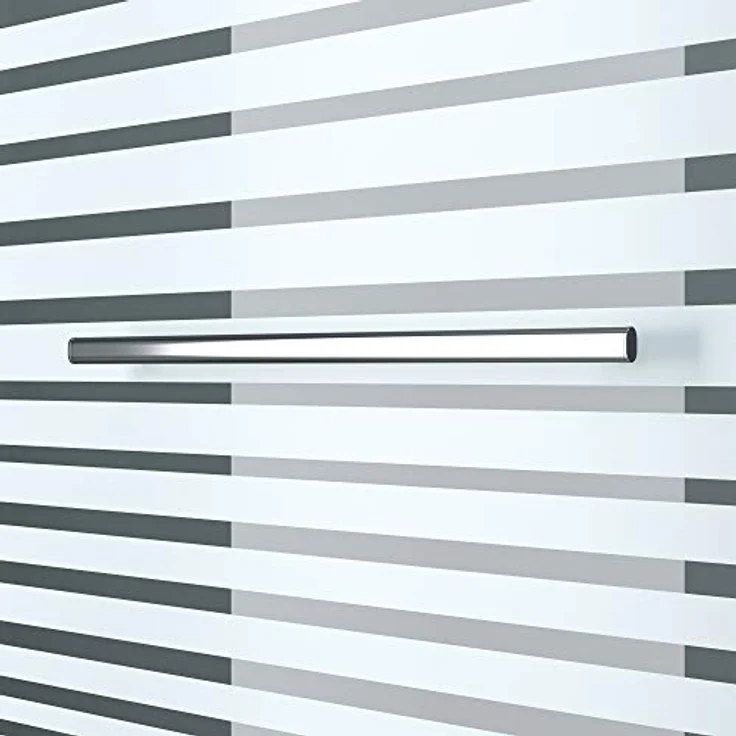 doporro 90x140 cm Design-Duschwand für Badewanne Badewannenaufsatz Duschabtrennung 6mm ESG-Sicherheitsglas teilsatiniert inkl. NANO-Beschichtung Badewannenfaltwand – Bild 4