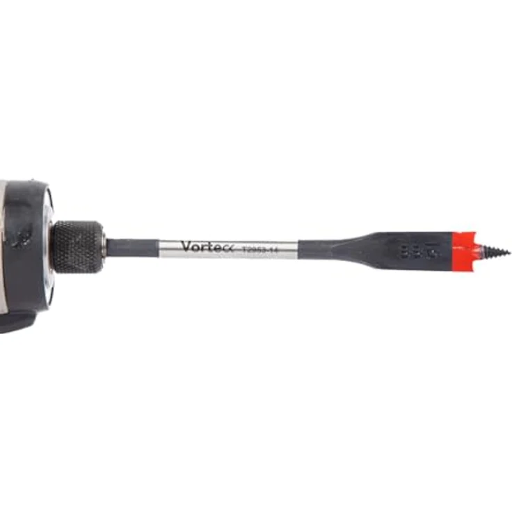 C.K Tools Vorteck Flachfräsbohrer 14 mm x 152 mm, Selbstziehende Gewindespitze, 1/4 Zoll Hex Quick Lock Schaft, für Holz und Kunststoff, Carbonstahl, CK T2953-14 – Bild 4
