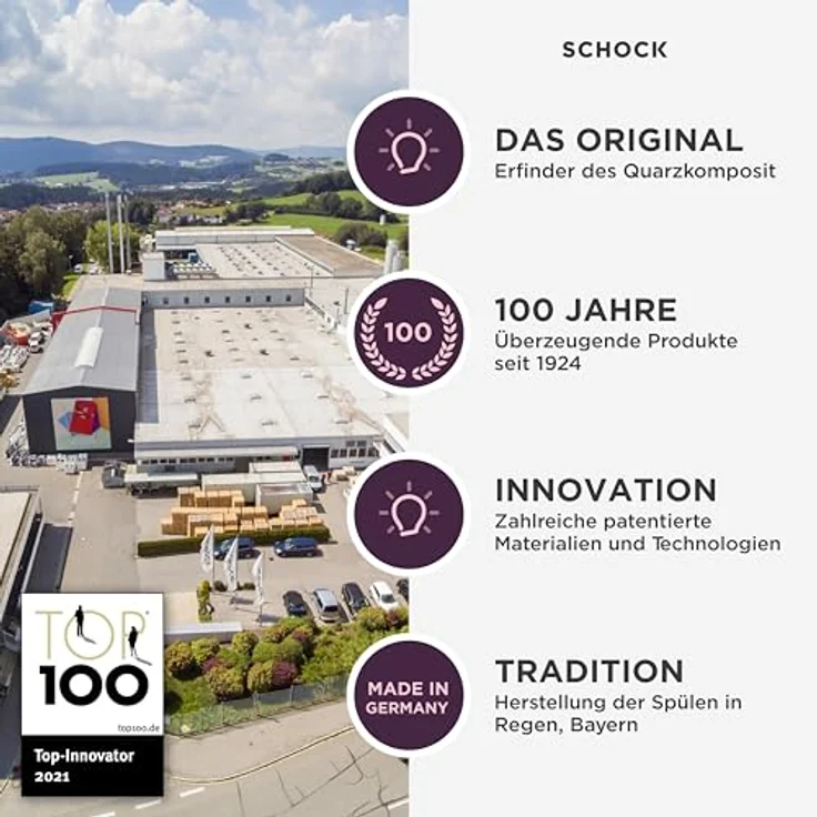 Schock Küchenarmatur LAIOS W FA, Vor-Fenster-Armatur mit Festauslauf, 360° Schwenkbereich und Flüsterperlator – Bild 4