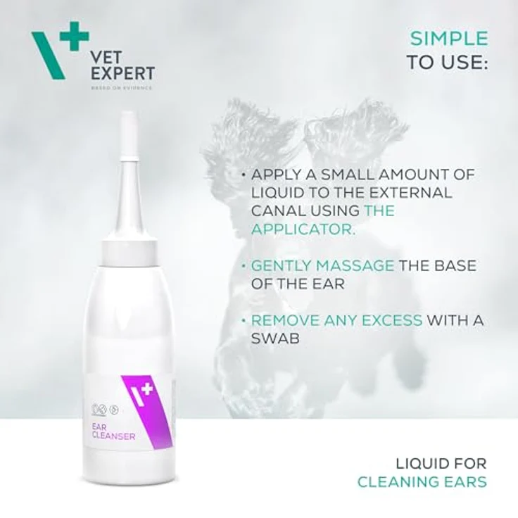 Vet Expert Ear Cleanser, Ohrreiniger für Hunde und Katzen bei Ohrgeruch, 75 ml – Bild 5