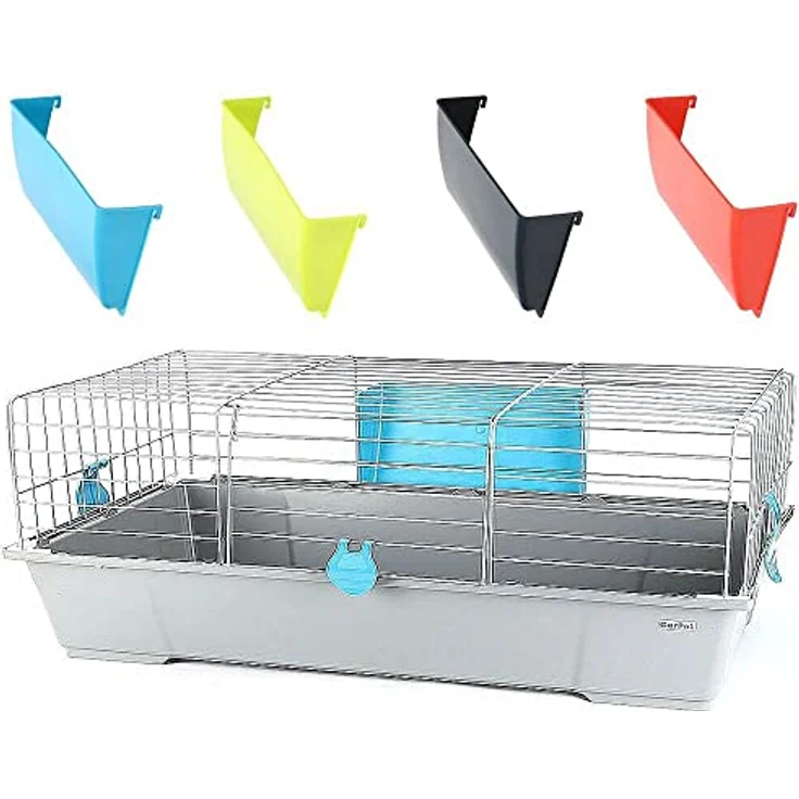 GarPet Kaninchenkäfig innen Indoor Hasenkäfig Meerschweinchen Käfig Hasenstall Kaninchenstall Nagerkäfig – Bild 1