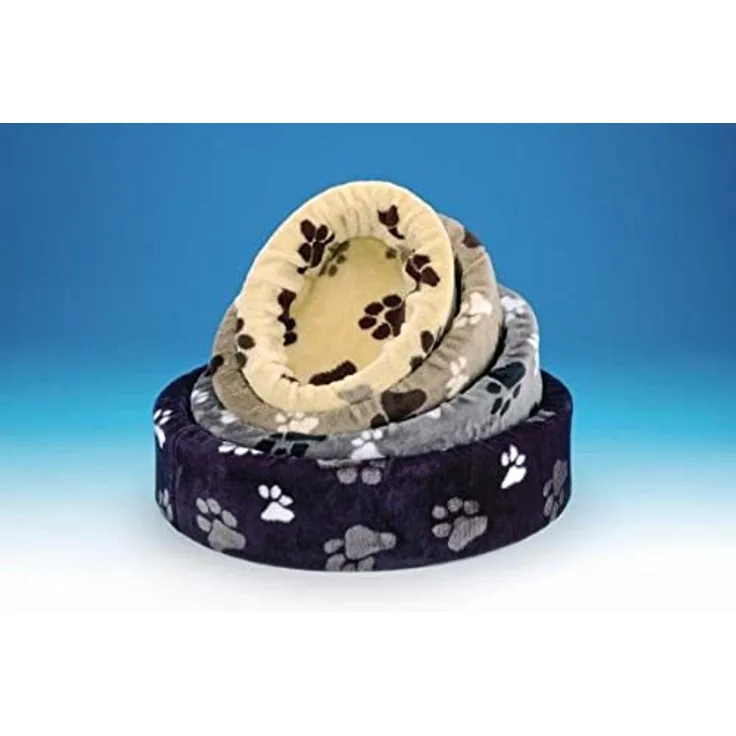 Nobby Plüschbett Pfote, grau, 3-farbig 100 cm, 1 Stück