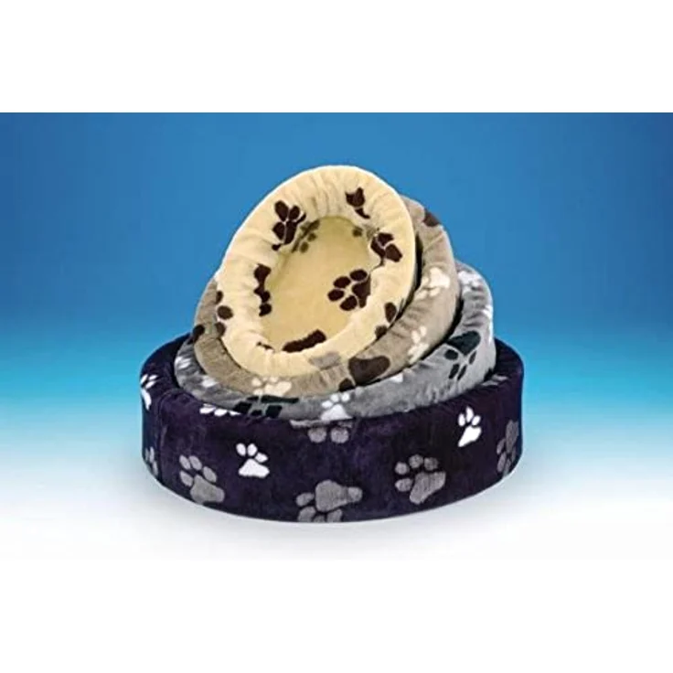 Nobby Plüschbett Pfote, grau, 3-farbig 100 cm, 1 Stück