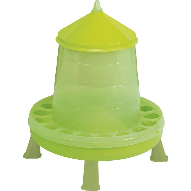 Kerbl Futterautomat mit Standfüssen, 9.60 l Futterspender aus lebensmittelechtem Kunststoff, waschmaschinenfest, für Geflügel