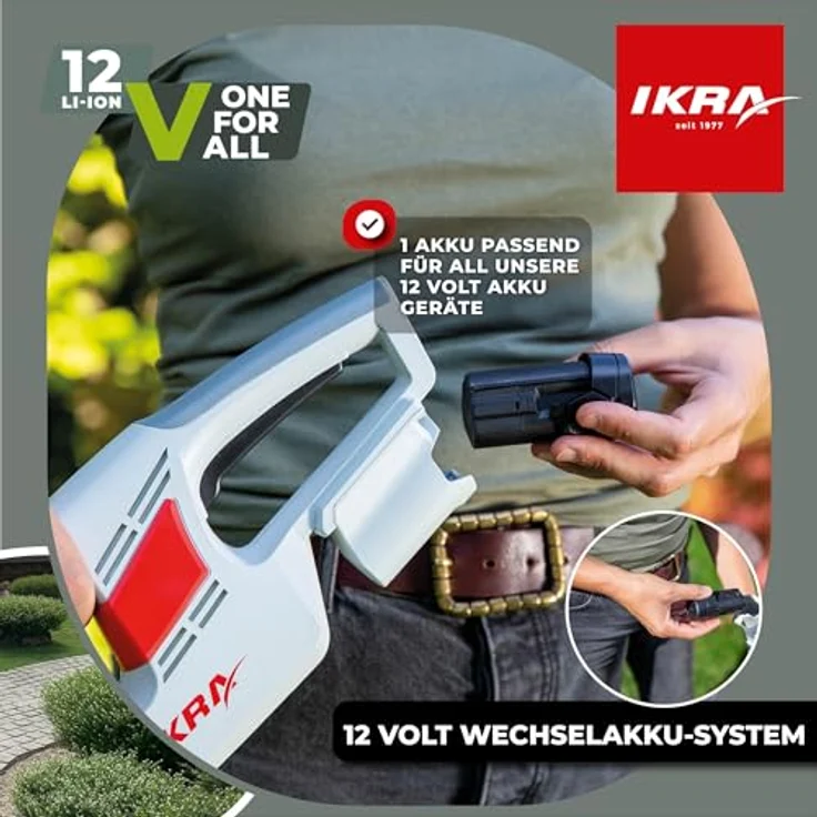 IKRA Akku Ersatzakku Li-Ion 12V 2,5Ah Typ LI 27, kompatibel mit IKRA 12 Volt Akku Familie, zuverlässiger Energiespeicher für Gartenarbeiten – Bild 4