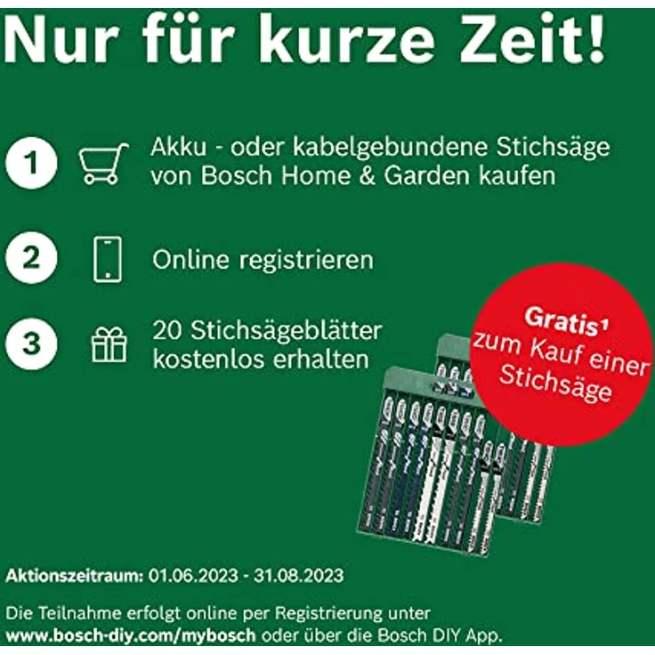 Bosch Akku Stichsäge EasySaw 18V-70 (2,0 Ah Akku, 18 Volt System, mit 1 Stichsägeblatt, Ladegerät AL 18V-20, im Karton) – Bild 3
