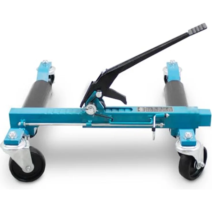 Bituxx 2x Rangierhilfe mit mechanischem Wagenheber, Tragkraft bis 560kg, blau, MS-19212 – Bild 5