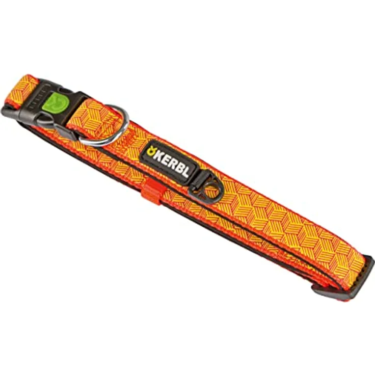 Kerbl Pet Halsband reflektierend 10mmx20-35cm, schwarz/orange
