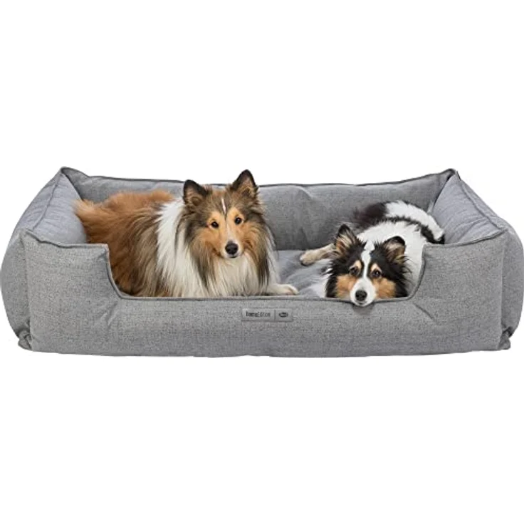 TRIXIE modernes und besonders gemütliches Hundebett Talis mit rutschfestem Boden, eckig, 120 x 80 cm, Grau - 37580 – Bild 3