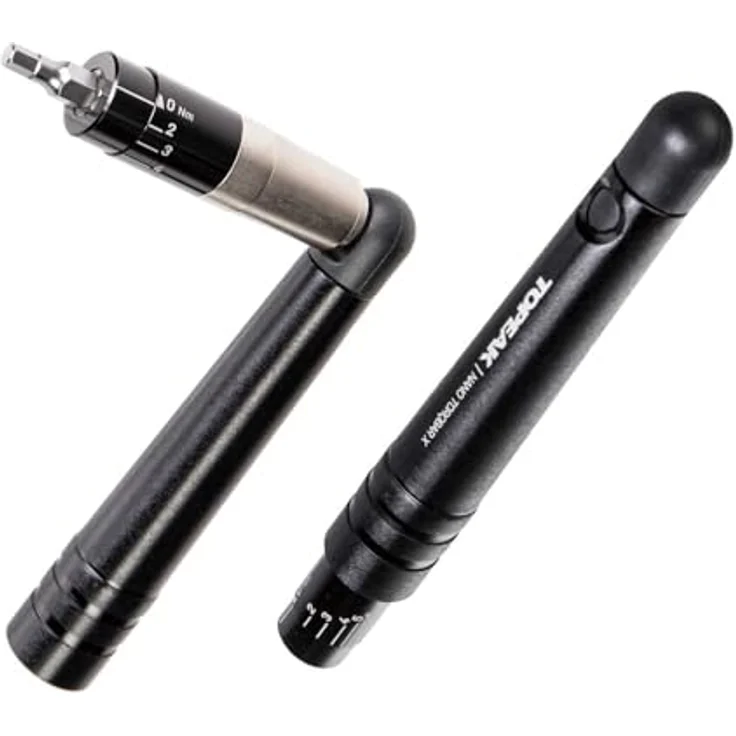 Topeak Nano TorqBar X, Drehmomentschlüssel mit einstellbarem Drehmomentbereich von 2 bis 6 Nm, inkl. 5 Bits und Transportcase – Bild 6