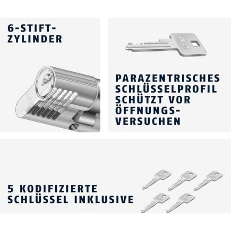 ABUS Profilzylinder E30NP, 30/40 – Bild 3