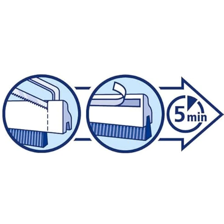 tesa Tür-Dichtung 5405 weiß bis 15mm Spalte f.unebene B – Bild 4