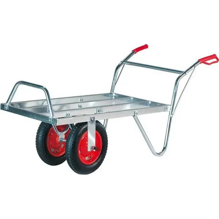 Westfalia Werkzeug Transportkarren Alu Schweizer Karre, tragfähig bis 100 kg, mit stabiler Luftbereifung und großer Ladefläche 111 x 52 cm
