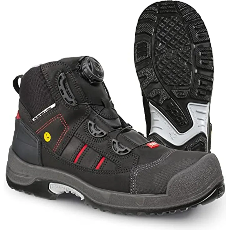 Ejendals JALAS 1718 Zenit, Sicherheitsstiefel S3 SRC, wasserdicht, schwarz, Gr. 41, BOA-Verschluss, rutschfeste Sohle