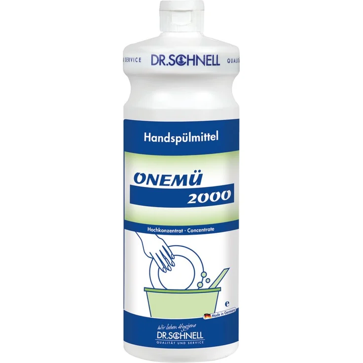 Dr. Schnell Onemü 2000, 1 l Universales Reinigungs- und Spülmittel mit Hautschutzkomponenten
