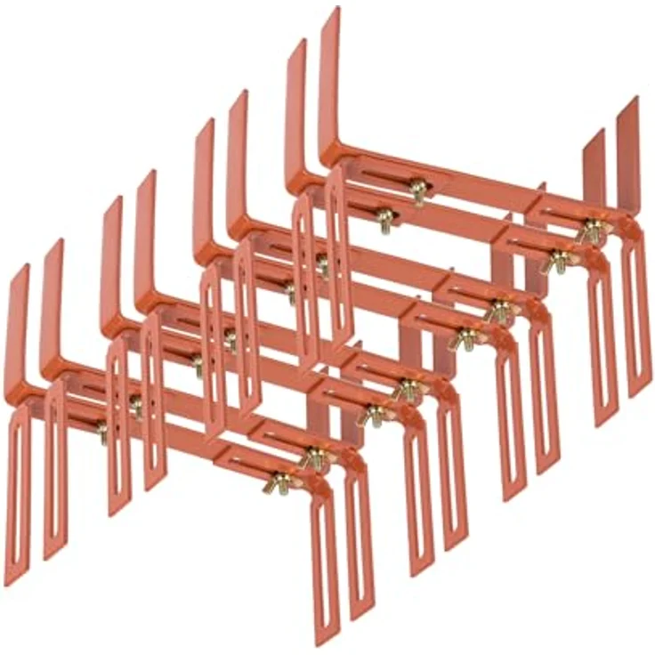 4 Paar Blumenkastenhalter terrakotta Standard H-Form Kasten Halter Balkonkastenh – Bild 2