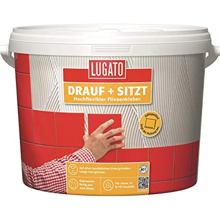 Lugato Drauf + Sitzt 1 kg - Fliesenkleber