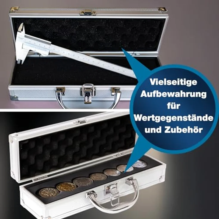 PeakTech Werkzeugkoffer PeakTech P 7250: Aluminium Tragekoffer mit Würfelschaum - idealer Schutz für elektronische Messgeräte – Bild 4