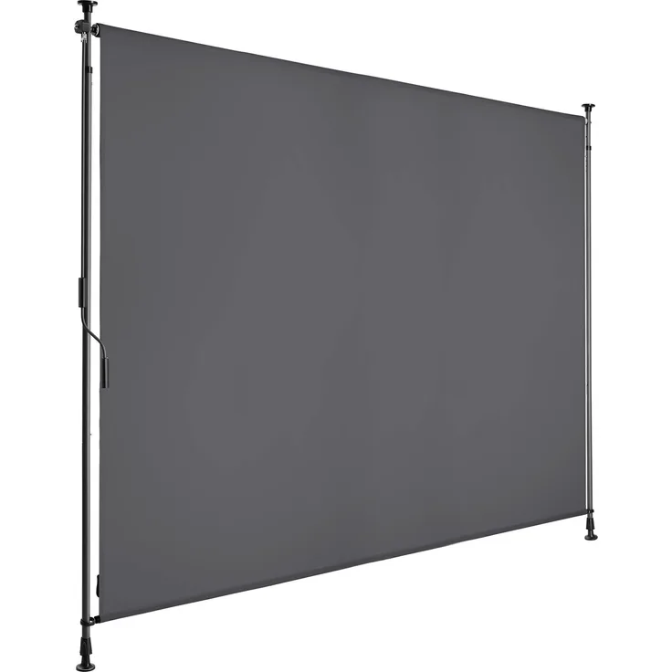 Tectake Klemmmarkise Taija, vielseitige Sonnenmarkise mit leichtgängiger Handkurbel, UV-Schutz 50+, verschiedene Größen erhältlich