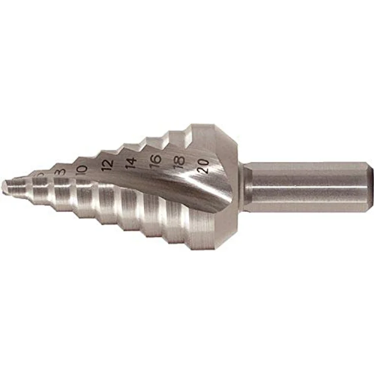 KS Tools 3302371 HSS Stufenbohrer 4 - 12mm, Metallbohrer mit Kreuzanschliff und Hochleistungs-Stahl, ideal für Blechstärken bis 2,0 mm – Bild 2