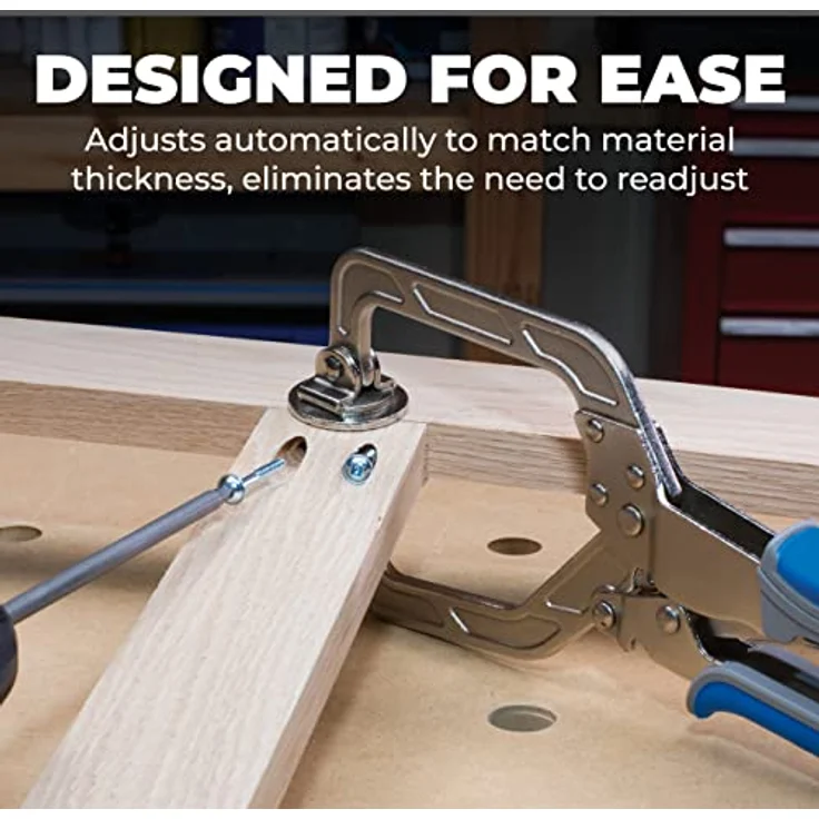 Kreg KHC3 Holzprojektklemme mit Automaxx, 7,6 cm, große nicht beschädigende Pads, kompatibel mit Kreg Jig R3 und tragbarer Basis – Bild 4