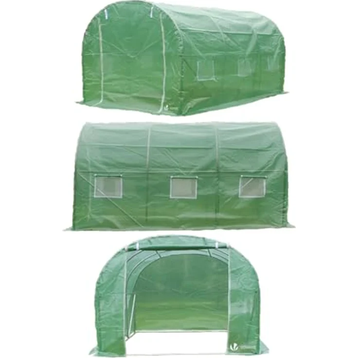 Gewächshaus Foliengewächshaus Winterfest Tomatenhaus Folientunnel, 3x2x2m 6m² - Vounot – Bild 3