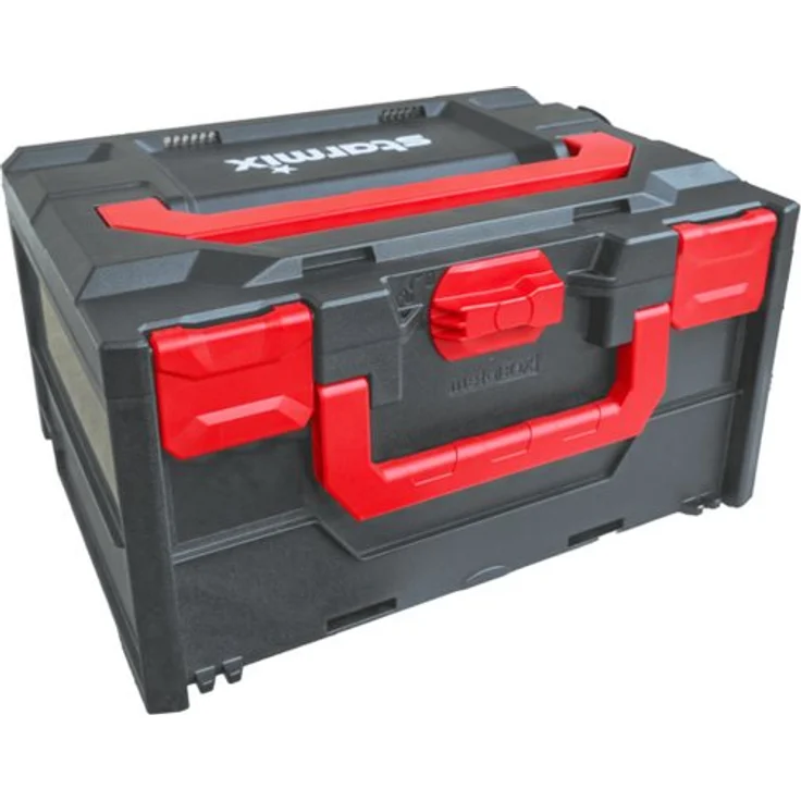 Starmix Werkzeugkoffer Starmix Starbox 215, Werkzeugkasten mit metaBOX-System, rot/schwarz – Bild 1