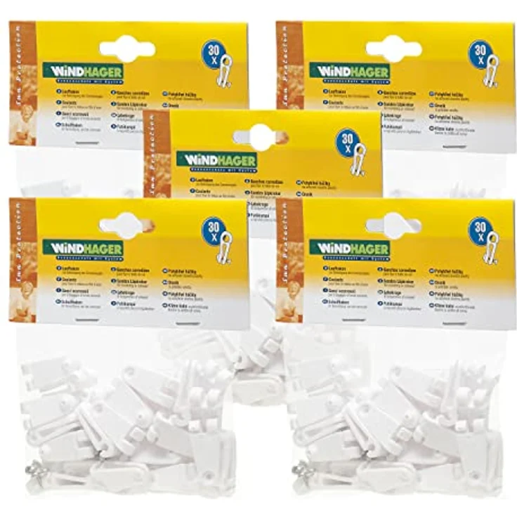 Windhager 10701 Laufhaken, Zubehör für Seilspannmarkise/Sonnensegel, Stück:150 Stück – Bild 1