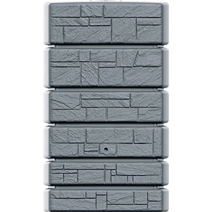Stones Garden Regenwasserbehälter Tower Stone 500L Grau Rectangle Regentonnen – Bild 1