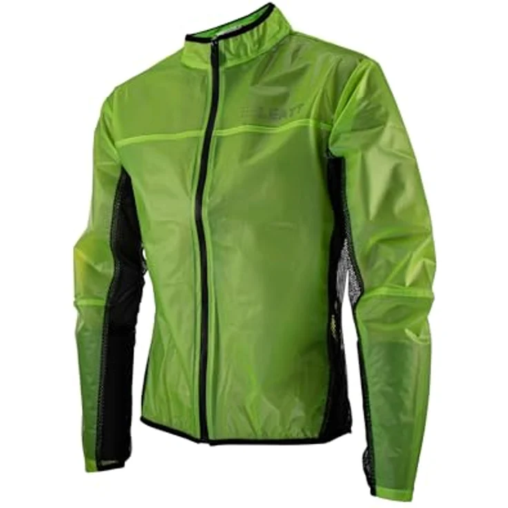 Leatt RaceCover, Unisex Velojacke, leichte wasserabweisende Regenjacke mit Belüftung, Schwarz/Grau/Transparent, Größe S – Bild 4