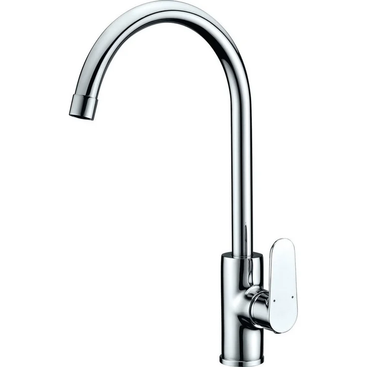 Primaster Küchenarmatur Fürth, verchromter Einhebelmischer mit Hochdruckanschluss und Marken-Luftsprudler