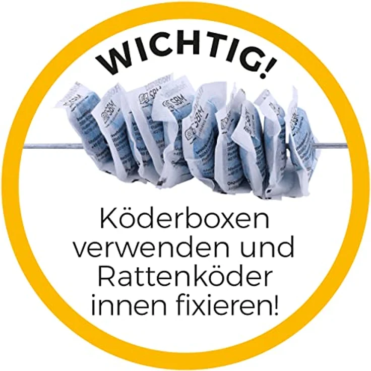 PROTECT HOME Ratten Köderbox für Rattengift, sichere Ausbringung von Rattenködern, schwarz – Bild 5