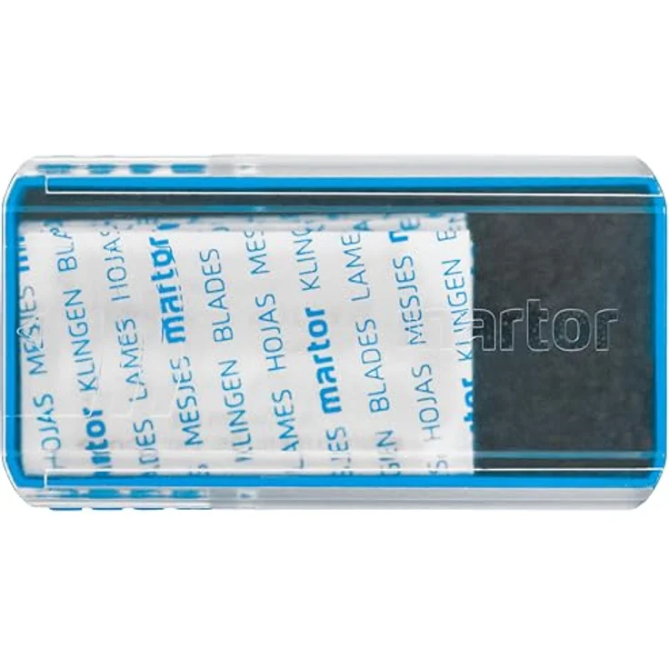 MARTOR 10 x Industrieklinge Nr. 35010, Sicherheitsmesser Ersatzklingen, 22 mm, 2-fach nutzbar, scharf, im Sicherheitsspender – Bild 3