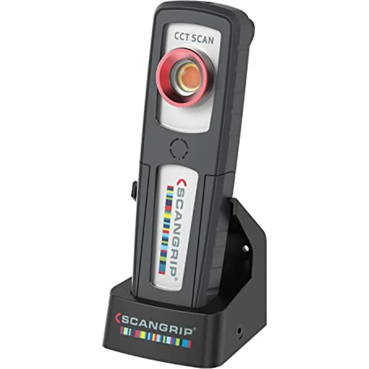 Scangrip SUNMATCH 4, wiederaufladbare LED-Arbeitsleuchte mit 500 Lumen, stufenlosem CCT-Scan von 2500 K bis 6500 K, tragbar mit Magnet und Taschenclip, wasserdicht (IP65) – Bild 1