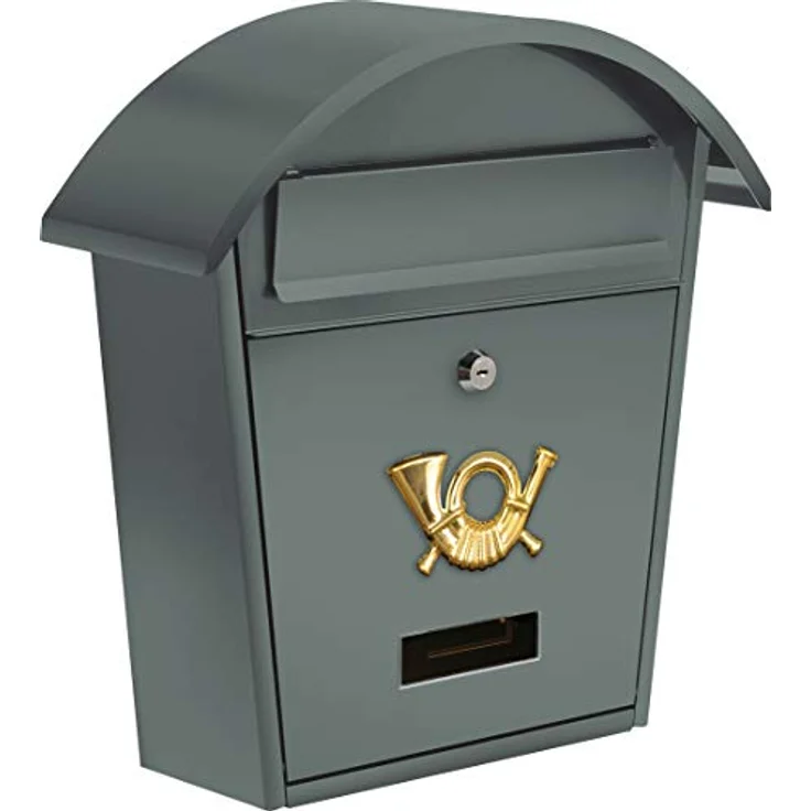 VOREL MAILBOX 380x320x105MM, Briefkasten aus hochwertigem Material, grün – Bild 1