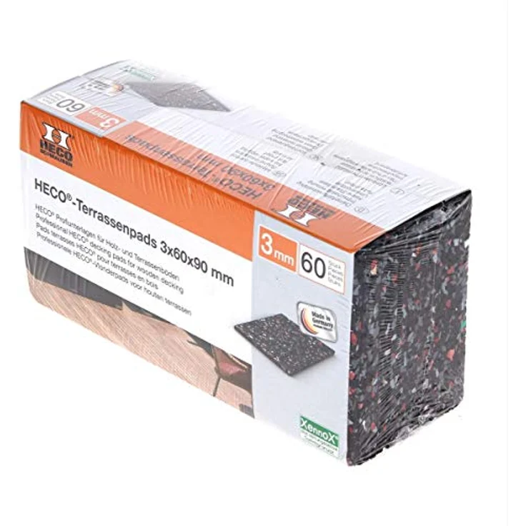 HECO Terrassen Pads Gummi Rutschfest 3 mm 60 Stk. ( 49770 ) – Bild 5
