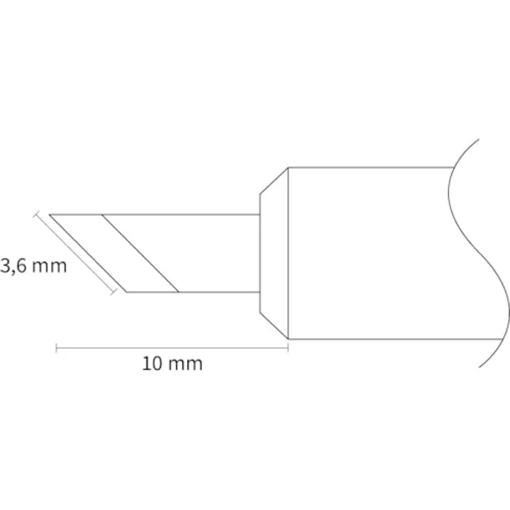 JOY-IT Lötspitze K65, JT-SI01-STK65, messerförmige Spitze, für Lötkolben JT-SI01, integriertes Heizelement – Bild 2
