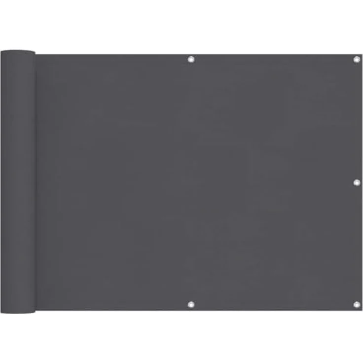 vidaXL Balkonsichtschutz Oxfordgewebe 75x600 cm Anthrazit – Bild 2