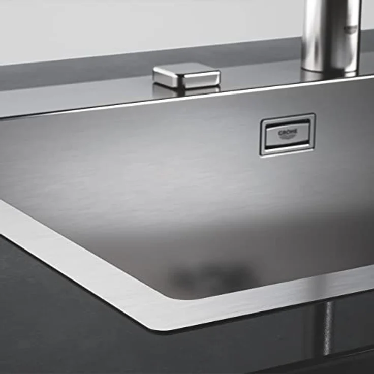 GROHE K1000 | Edelstahlküchenspüle mit Abtropffläche - links einbaubar, 80 cm | edelstahl | 31581SD1 – Bild 5