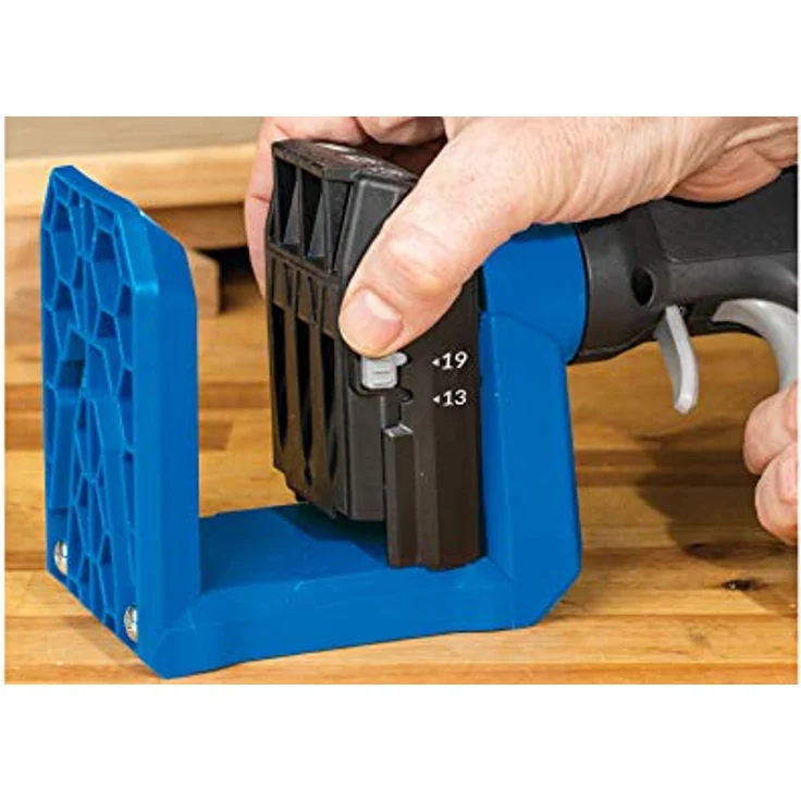 KREG Pocket Hole Jig 520 PRO Taschenloch Bohrschablone ( KPHJ520PRO ) + Stufenbohrer + Bit + Schrauben + Zwinge – Bild 6