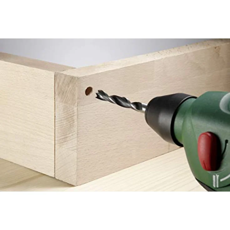 kwb CV Holzbohrer-Set ? Holz-Spiralbohrer für Hartholz und Weichholz, 5-teilig mit 1-4'' Sechskant-Aufnahme, Ø 4 ? 10 mm. – Bild 4