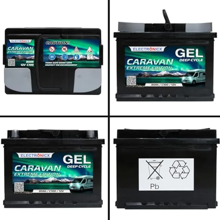 Electronicx Caravan EXTREME Edition Gel Batterie 80 AH 12V, wartungsfrei und auslaufsicher für Wohnmobil und Boot – Bild 9
