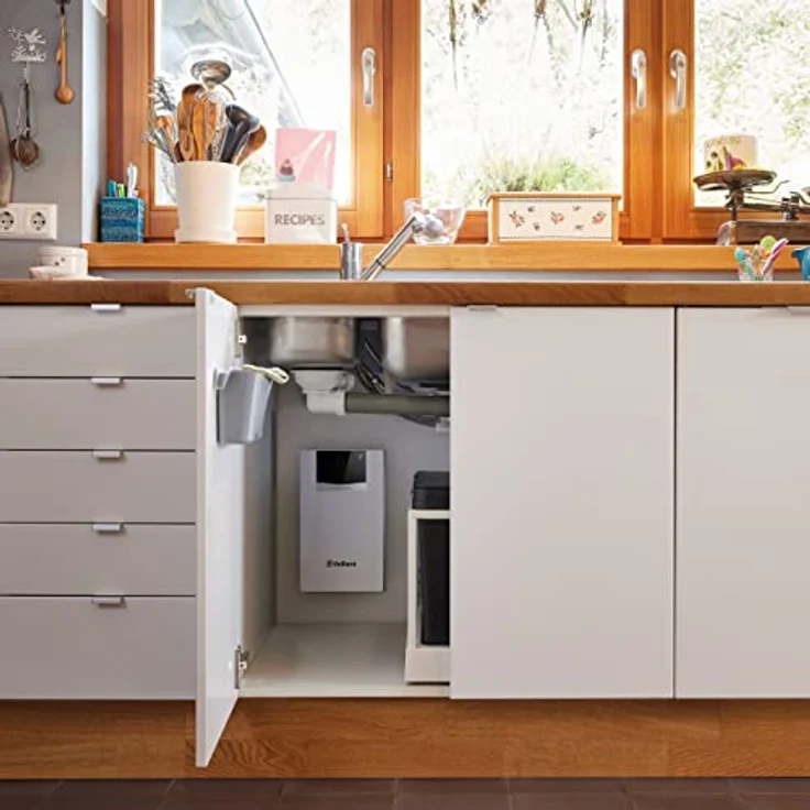 Vaillant VED lite 11-13/1 L F, elektronischer Durchlauferhitzer mit Funkfernbedienung, 11-13kW, stufenlos einstellbare Auslauftemperatur bis 60°C, druckfest, Untertischgerät – Bild 5