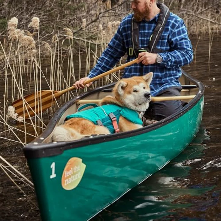 Hurtta Life Savior Eco peacock (XL, Hundemantel), Leichte Schwimmweste für Hunde – Bild 5