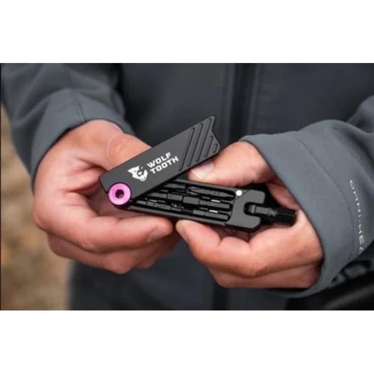 Wolf Tooth Multitool 6-Bit Hex Schwarz, ED-beschichtete Bits, 11 Funktionen, Kugelarretierungs-Drehkopf bis 40 Nm – Bild 5