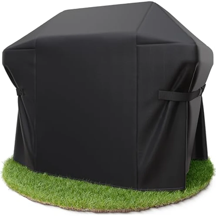 AMZBBQ® Premium Grillabdeckung wetterfest, 150 x 120 x 75 cm, 100% wasserdichte Abdeckhaube für Gasgrill, passend für Weber Genesis II 300 Serie/Rösle Videro G4/Enders Boston & Monroe Pro 4 – Bild 1