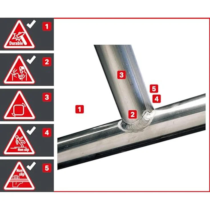 ALTEC Aluminium Fahrgerüst ALTEC Rollfix 2.0 mit Fußplatten und Wandanker, Made in Germany, TÜV, maximale Arbeitshöhe 10 Meter – Bild 7