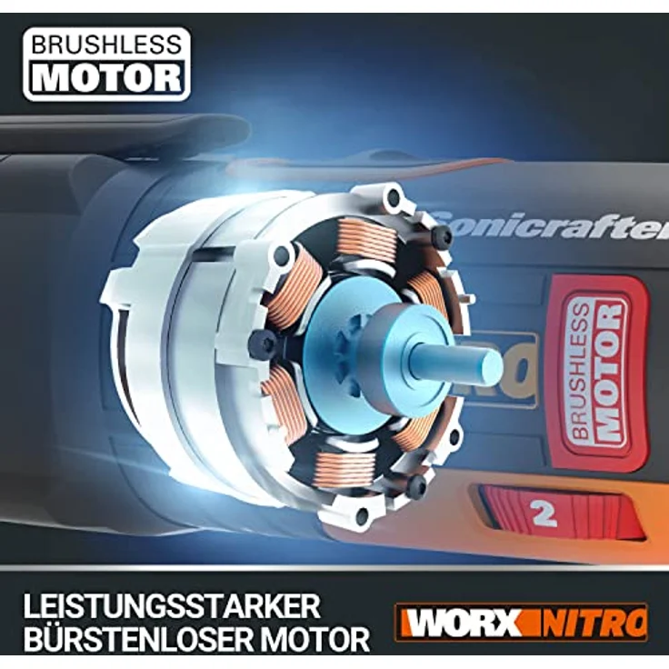 Worx WX693.9 Akku Multifunktionswerkzeug 20V Multitool ohne Akku und Ladegerät – Bild 3